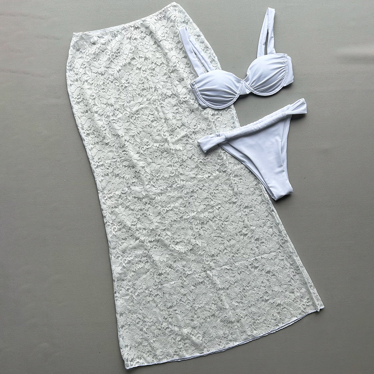 Dahlia Three-Piece Bikini Lace